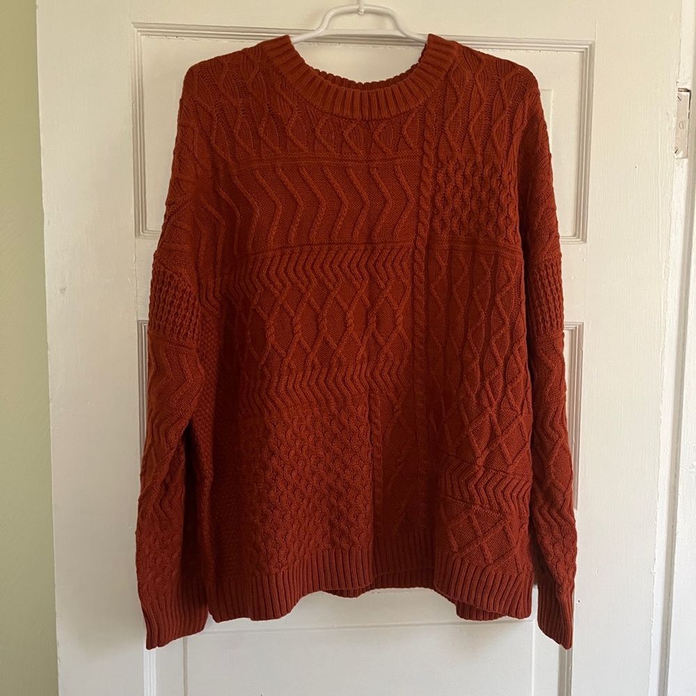 Time and Tru Women's Brick Red Sweater
